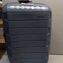 Traveler's Choice Pagosa Hardshell Expandable Luggage with Spinner Wheels, Slate Blue, 22-Inch Carry-on