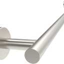 Brushed Grey Towel Bar, 22 Inch 304 Stainless Steel Towel Rack Bathroom, Towel Holder Brushed Grey Wall Mount, Total Length 24 Inch