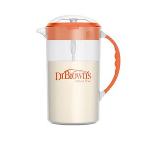 Brown's 32oz Baby Formula Mixing Pitcher Bundle with Adjustable Stopper, Locking Lid & No Drip Spout,  Orange, 1 Piece