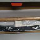 KitchenStar 16-Inch Pizza Cutter Rocker Blade - Razor Sharp Stainless Steel Slicer Knife, Stylish Beech Wood Handle, Protective Cover - Professional Pizza Oven Accessories, Silver