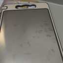 2-IN-1 Titanium Cutting Board for Kitchen Pure Titanium and Wheat Straw PP Scratch-Resistant 15.8x10.6 Inch, (Beige Titanium)