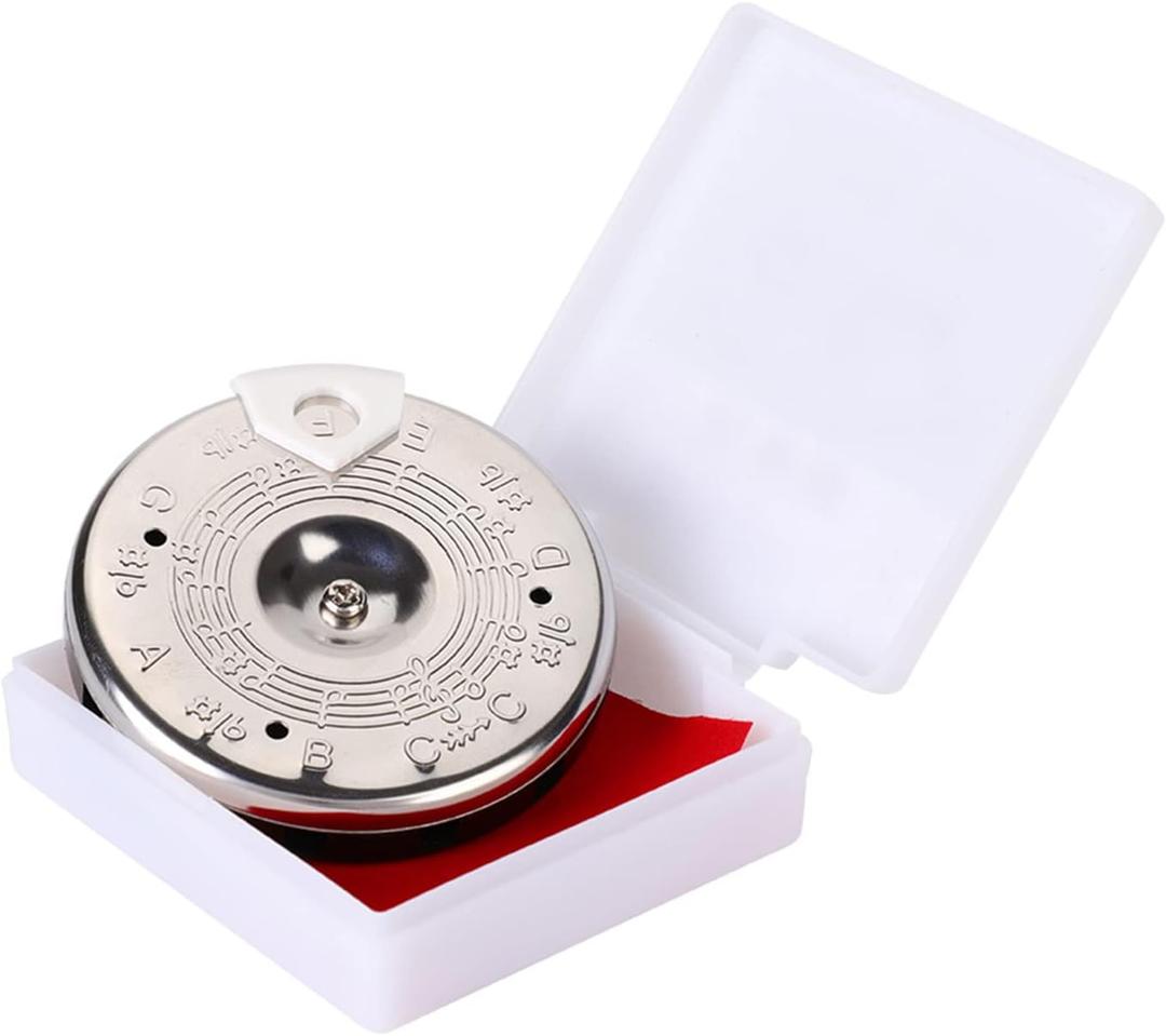 13 Tone Pitch Pipe, Sensitive Chromatic Pitch Pipe Tuner, with Storage Box, for Guitar Bass Violin Ukulele Chromatic Tuning
