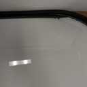 Coffee Table Black Glass Coffee Tables for Living Room, Oval Table Center Table with Sturdy Metal Frame,Modern Tempered Glass Accent Tables for Bedroom Home Office