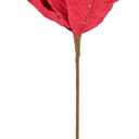 Generic Christmas Poinsettia Flowers Artificial Flowers Stems Picks for Christmas Tree Wreath Home Party Decorations (Red, 38cm)