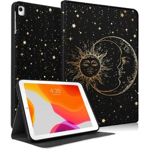 for iPad 5th/6th Generation Case, for Apple iPad Air 1st/2nd Gen, for iPad Pro 9.7 Inch Case Cute Kids Women Girls Folio Sun Moon Cool Aesthetic Design Cover for iPad 5/6, Air 1/2, Pro 9.7