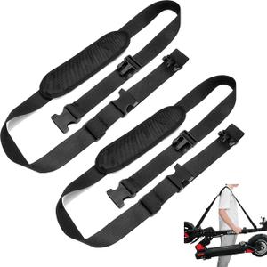 2 Pack Scooter StrapAdjustable Kick Scooter Straps and Extra-Thick Anti-Slip Shoulder, Kick Scooter Carrying Strap for Beach Chair, Balance Bikes,Kids Bike,Foldable Bikes,Ski Board