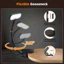 TATAANTY Book Light for Reading at Night- Eye Caring 3 Color Modes&Stepless Dimming LED Book Reading Light,Rechargeable 70 Hrs Lasting Runtime Lightweight Clip-on Book Light for Book Lovers,Deep Black