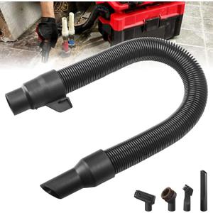 14-37-0105 18v/ 28v Wet/ Dry Vac Hose Assembly for Milwaukee M18 Vacuum 0880-20 0970-20 w/ Attachments Adapter Kit (Internal Storage)