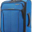 American Tourister 4 KIX 2.0 Expandable Softside Luggage with Spinner Wheels, 20 SPINNER, CLASSIC BLUE