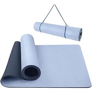 IUGA Yoga Mat Non Slip Anti-tear Pilates Mat Eco Friendly Hot Yoga Mats Thick for Workout & Exercise(72"x 24"x 6mm)