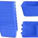 10 Pack Chicken Feeder Waterer Hanging 16 OZ Rabbit Water Cup Cage Bird Food Dishes Pigeon Feeding Watering Bowl with Hooks Bunny Poultry Coop Drinker Quail Duck Seed Treats Dispenser