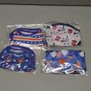 Vehomy 4Pack 4th of July Dog Shirt USA Flag Puppy Cat Sleeveless Shirts Independence Day Dog Vest Stripes Stars Pet Tank Tops Outfits Clothes for Small Medium Dogs, M