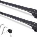 Autekcomma Max Loading 260lb Heavy Duty Lockable Roof Rack Cross Bars Replacement for Forester 2014-2024/ Crosstrek 2013-2017/Impreza 2012-2021 Black with Anti-Theft Locks (ONLY FIT Factory Rails)