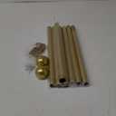 Gold Curtain Rods, 1 inch Diameter, Heavy Duty, Adjustable Length 32"-120", Wall Mounted, Stainless Steel
