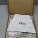 White Lamp Shade, 8''x8''Top 13''x13''Bottom 10'' Height, Square Lampshade Replacement Lamp Shade Natural Linen Hand Crafted for Table Lamps Floor Lamps Pendent Light, Assembly Required