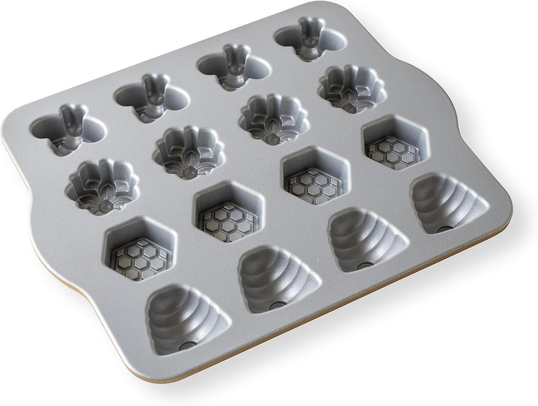 Nordic Ware Busy Bee Bitelet Pan, Toffee, 1.75 Cups