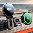 LISEN for Qi2 15W MagSafe Car Mount Charger, [15w Fast Charge&Safer] Magsafe Car Charger, Vent Magnetic Wireless, Vent Phone Mount Fits iPhone 16 Pro Max Plus 15/14/13 Mini, 17 Strong Magnets