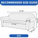 Waterproof Sofa Cover Non-Slip Washable Furniture Protector | Waterproof,Soft,3 Seater Sofa Cover,Non Skid Foam,Elastic Bottom,Machine Washable,for Kids & Pets,Couch & Sofa,Dark Gray