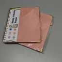 2 x 2026 Planner, Hardcover Leather Weekly and Monthly Planner, January 2026 - December 2026, Spiral Yearly Agenda Organizer Book 2026 with Tabs, Daily Calendar Planners for School Work Home, A4 (8.5" x 11"), Pink