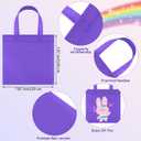 Aneco 30 Pieces Non-Woven Goodie Bags 88 Inch Party Favor Gift Bag Reusable Rainbow Cloth Bag for Birthday Party Baby Shower Wedding
