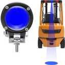 New LED Forklift Light Round Blue Light Forklift Safety lamp 5w DC 12-80V Anti-Collision Warehouse Danger Zone Warning lamp (Blue)
