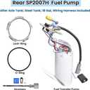 SP2007H Rear Fuel Pump Assembly for Ford F Super Duty F150 F250 F350 1992 1993 1994 1995 1996 1997 Ford F250 HD L6 4.9L V8 5.0L 5.8L 7.5L Electric Fuel Pumps After Axle Tank Steel Tank 18 Gal