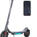 MEGAWHEELS Electric Scooter for Adults with Suspension, 8.5/10in Vacuum Tires, 14/19/28/31Miles, 15MPH Max Speed, Turn Lights, Foldable Electric Scooter for Commuter