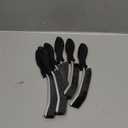 Crevice Cleaning Brushes, Cleaner Scrub Brush Tool for Hard to Reach Tight Space, Home Essentials, Cleaning Supplies for Shower, Bathroom, Kitchen, Toilet, Window (Black)