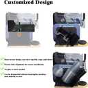3-in-1 Side-Mounted Cup Organizer for Ninja Slushie Machine FS299/FS300/FS301,Side-Mounted Holder for Cups, Lids & Straws,Storage Accessories for Ninja Slushie Machine (Black)