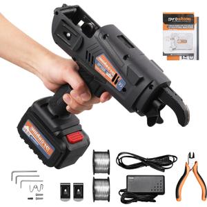 Rebar Tie Gun 0.3-1.3in/8-34mm Automatic Rebar Tying Tool 12.8V Rechargeable 4400mAh Battery Wire Coil 0.8S a Knot