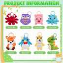 8Pcs Crochet Kit for Beginners, 2026 Great Christmas Gift for Crochet Lovers, DIY Craft for Adults and Kids, Crocheting Animal Kits with Step by Step Videos, Yarn, Crochet Hook, Birthday Holiday Gift