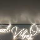Large Good Vibes Only Neon Sign Wall Decorations, Big Neon Lights for Bedroom, LED Neon Signs for Wall Decor, Wedding, Game Room, Party, Bar Decor, Cafs, Shops, Warm White Wall Lights-5613 in