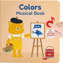 Cali's Books Colors Book for Toddlers 1-3 - Musical Books for Kids, Interactive Talking Baby Sound Book, Educational Song Learning Toys, Sing and Learn Music Toy for Babies