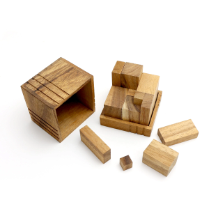 17 PCS WOODEN BLOCK PUZZLES