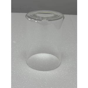 1 Pack Clear Seeded Glass Lamp Shade Replacement - 5.11"H x 3.94"D, High Transmittance Cylinder Shade for Pendant Lights, Chandelier Wall Sconces