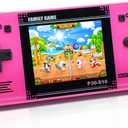 Handheld Game for Kids -Preloaded 220 Retro Video Games, Portable Gaming Player with Rechargeable Battery 3.0" LCD Screen, Mini Arcade Electronic Toy Gifts for Boys Girls (Red)