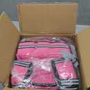Weighted Vest, 12lb for Men, Women with Reflective Stripe, Weight Vests Adjustable for Workout, Strength Training, Running, Fitness, Muscle Building, Weight Loss (Pink)