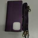 Wallet Case Compatible with iPhone 14 Pro Max RFID Blocking 10-Card Holder Soft PU Leather Magnetic Snap Shoulder Strap Zipper Pocket Phone Case Fit for iPhone 14 Pro Max - Purple (iPhone 14 Pro Max - 6.7")