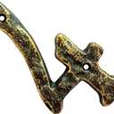 2 x 5.5 Inch Cast Iron House Numbers - Hammered Finish Mailbox Numbers - Metal Address Plaque Numerals - Weatherproof, Easy to Install, Soild Home Decor/Number 4