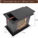 Wooden Urns for Human Ashes Adult Male Female, Up to 290 Cubic inches Wood urns, Creamation Urns for Ashes Mom Dad (Large Black)