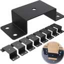 8 Pcs Trailer Stake Pocket Bracket for 2'' x 4'' Lumber Heavy Duty Utility Trailer Stake Pocket for Trailer, Truck, Box Trailer, Flatbed Trailer