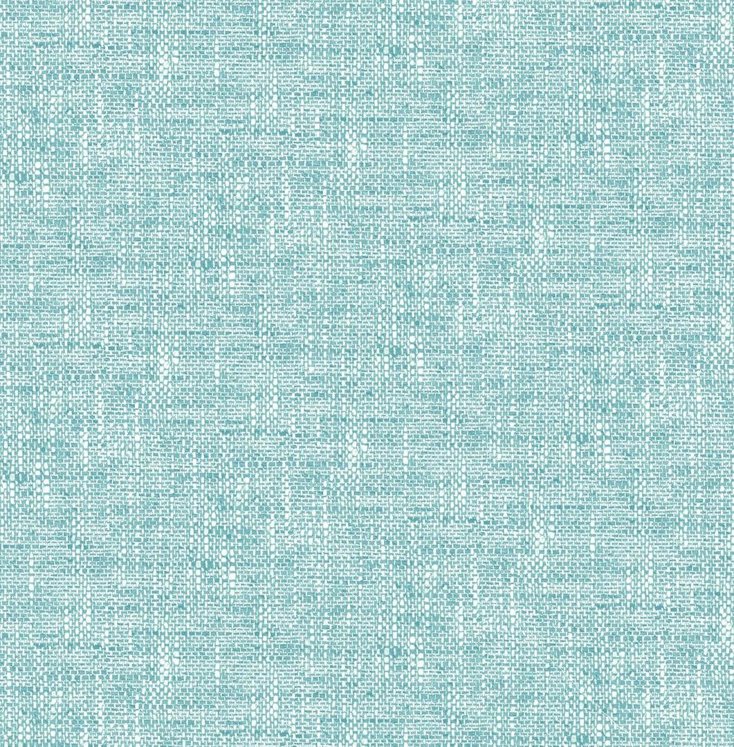 NuWallpaper NU2919 Aqua Poplin Texture Peel & Stick Wallpaper, Blue