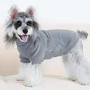 XPUDAC 4 Pack Dog Sweaters Fleece Dog Sweatshirt Winter Pet Clothes for Small Medium Dogs Boy Girl Pullover Puppy Christmas Outfits Cat Apparel, Grey, Blue, Navy, Green, L