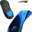 Plantar Fasciitis Relief, QBK Orthotic Inserts, Foot Pain Relief, Metatarsalgia, Heel Spurs, Inversion Comfort Orthotic Insoles for Men and Women Daily Use M (Black)