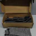 Veehoo Outdoor Elevated Dog Bed Large Sized Dogs, XL Cooling Raised Dog Cots Beds Training Platform Off Ground Hammock with Breathable Mesh, No-Slip Feet, 49"x33", Black Silver