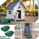 Qualirey 12 Packs Rat Bait Stations Rodent Traps Outdoor Indoor, Green | Large Bait Boxes for Mice and Rats Mouse Traps Bulk, Lockable with Key, Keep Pets and Children Safe