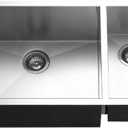Houzer 33" Stainless Steel Undermount 70/30 Double Bowl Kitchen Sink
Contempo Series, Small Right Bowl, Includes Strainer & Bottom Grids, 10" Deep Sink Basin for Kitchen & Bar
