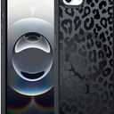 Cute Cheetah Print Phone Case for iPhone 16e 6.1" Compatible with MagSafe, Aesthetic Black Leopard Pattern Design Magnetic Cover Soft TPU Hard PC Back Shockproof Funda for Women Girls