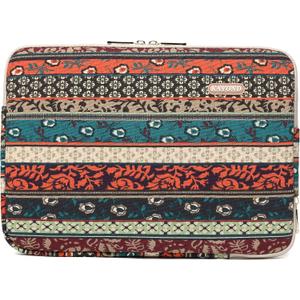 Kayond Canvas Water-Resistant 13.3 Inch Laptop Sleeve case for 12.5 inch 13inch Notebook Computer 12.9 Pocket Tablet (13-13.3 inch, Red Bohemia)