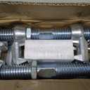 4 Pack Shipping Container Bridge Fitting Clamp/ 280 mm Galvanized Screw Clamp by Container Nut/Rail Shipping Container Accessories Wheels Kit/to Connect Shipping Containers Together…